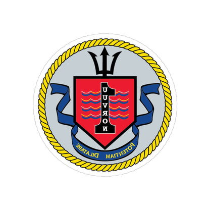 UUVRON 1 (U.S. Navy) REVERSE PRINT Transparent STICKER-5" × 5"-The Sticker Space