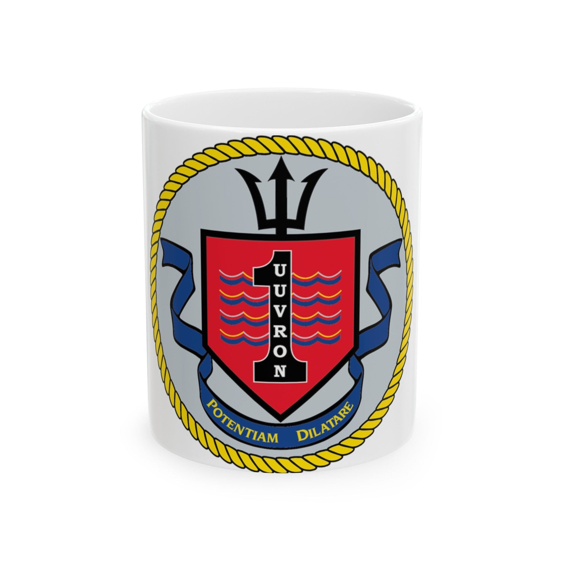 UUVRON 1 (U.S. Navy) White Coffee Mug-11oz-The Sticker Space