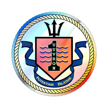 UUVRON 1 (U.S. Navy) Holographic STICKER Die-Cut Vinyl Decal 6 Inch Holographic - The Sticker Space
