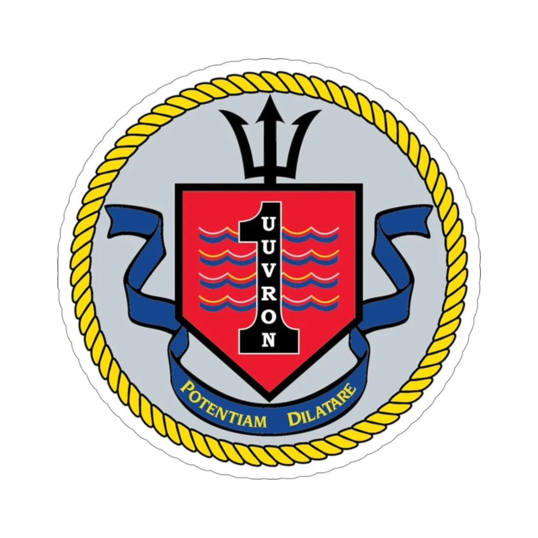 UUVRON 1 (U.S. Navy) STICKER Vinyl Die-Cut Decal 3 Inch - The Sticker Space