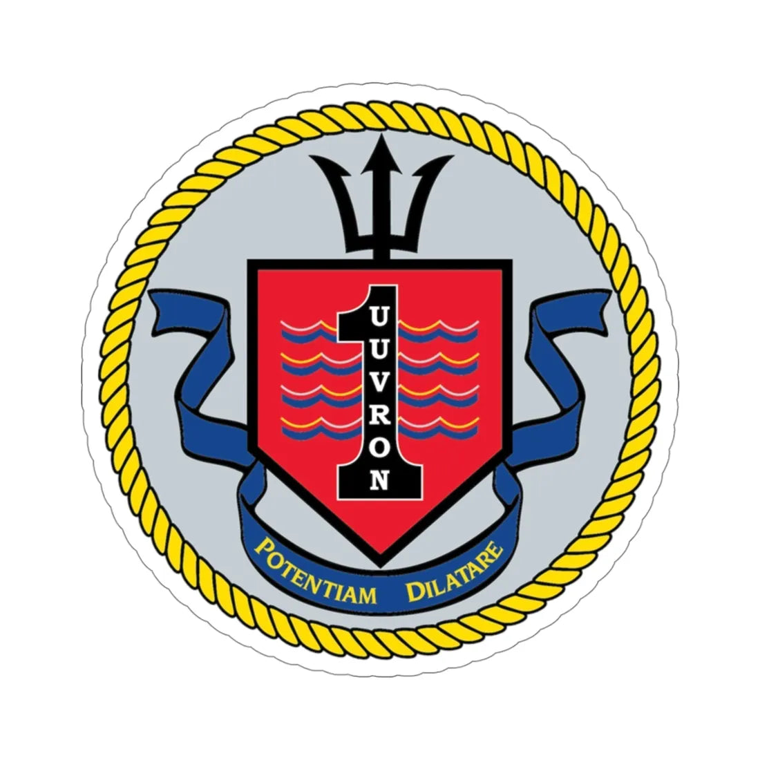 UUVRON 1 (U.S. Navy) STICKER Vinyl Die-Cut Decal 4 Inch - The Sticker Space