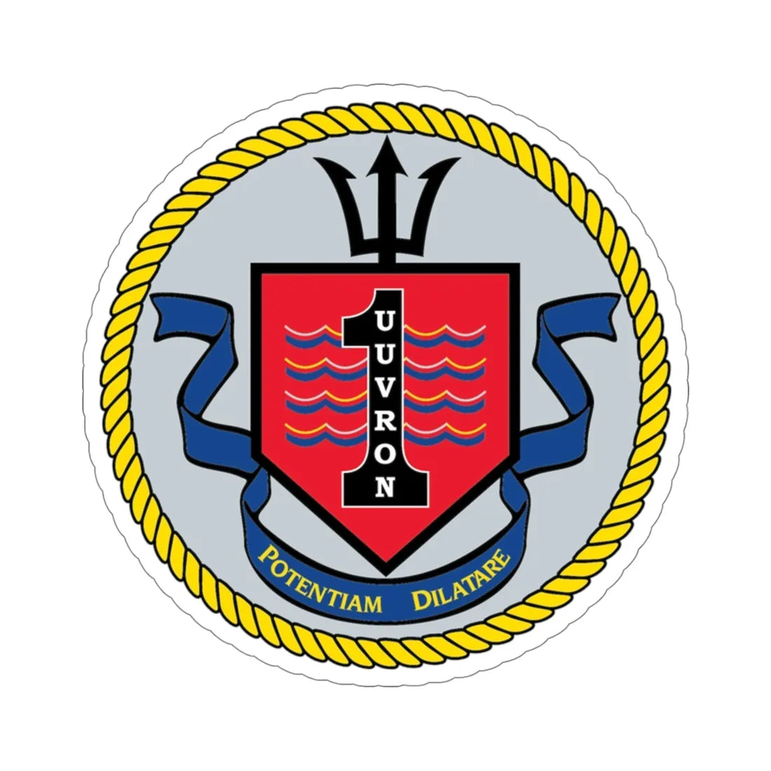 UUVRON 1 (U.S. Navy) STICKER Vinyl Die-Cut Decal 5 Inch - The Sticker Space