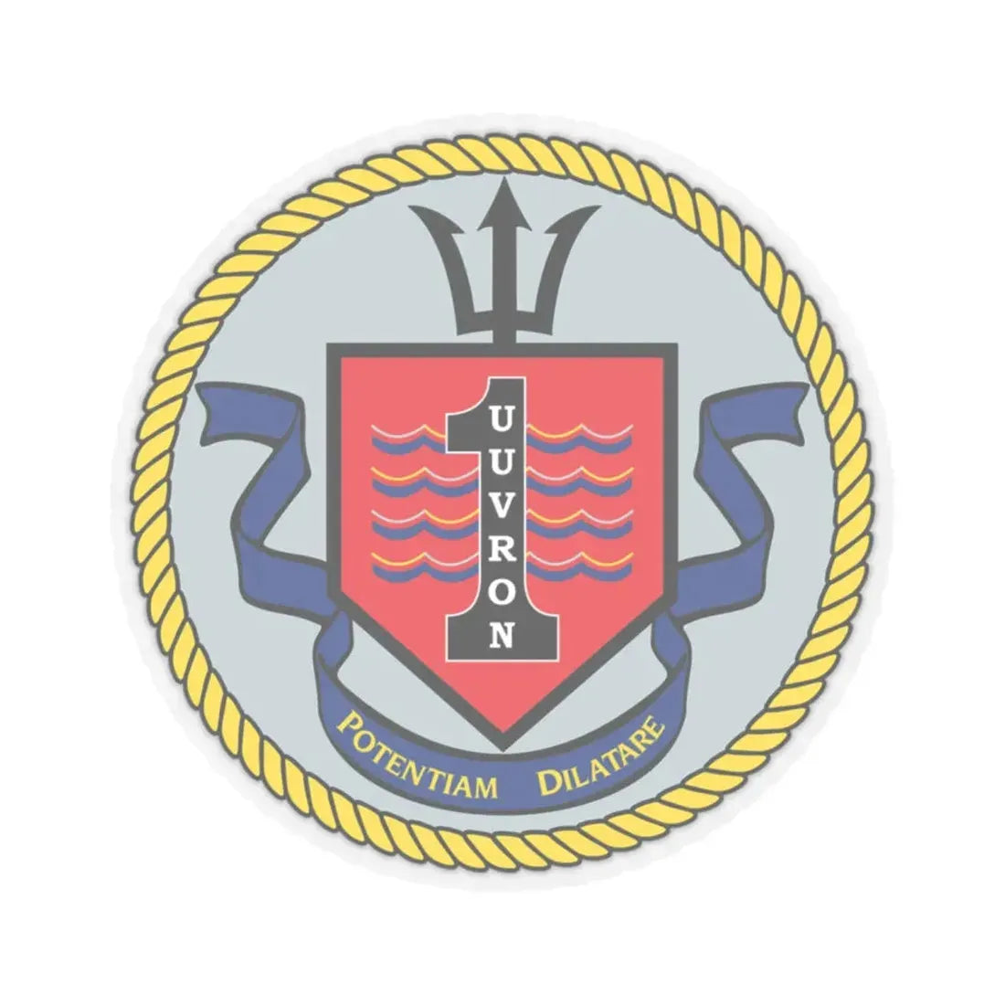 UUVRON 1 (U.S. Navy) STICKER Vinyl Kiss-Cut Decal 6 Inch Transparent - The Sticker Space