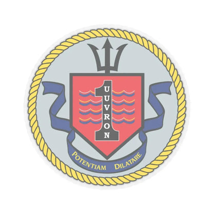 UUVRON 1 (U.S. Navy) STICKER Vinyl Kiss-Cut Decal 6 Inch Transparent - The Sticker Space