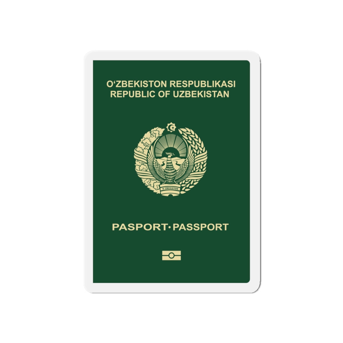 Uzbek Passport - Die-Cut Magnet-5" x 5"-The Sticker Space