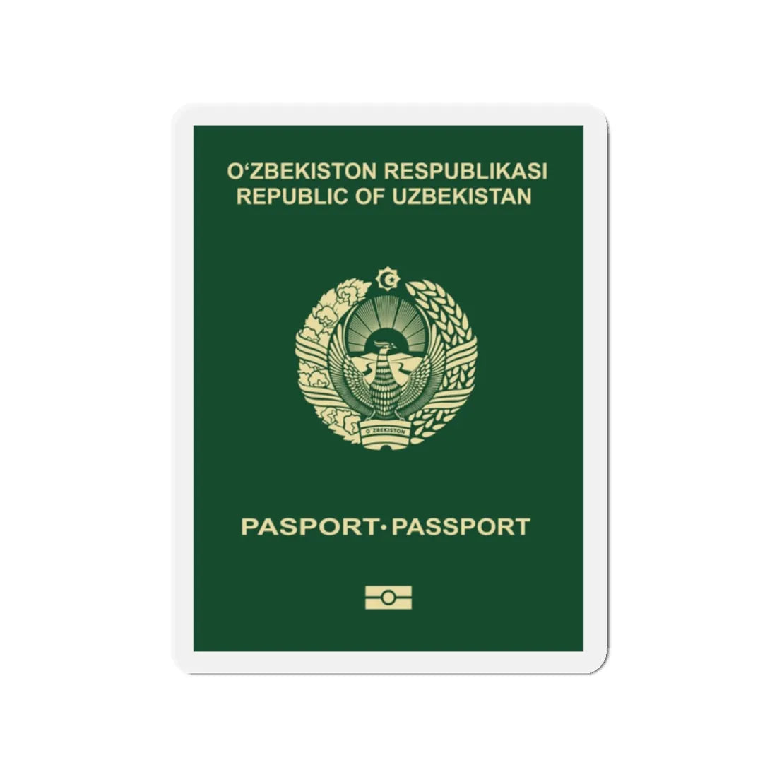 Uzbek Passport - Refrigerator Magnet 2 Inch - The Sticker Space