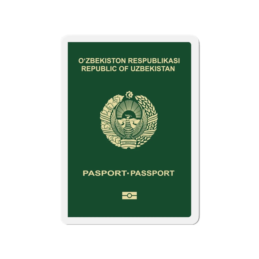 Uzbek Passport - Refrigerator Magnet 3 Inch - The Sticker Space