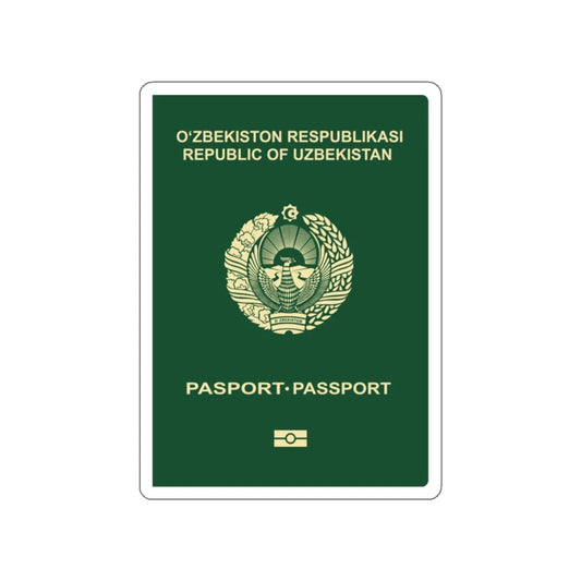 Uzbek Passport STICKER Vinyl Die-Cut Decal 2 Inch - The Sticker Space