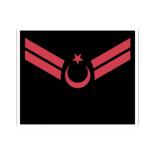 Uzman Çavuş rütbe (Turkey) (Military Rank) STICKER Vinyl Kiss-Cut Decal 2 Inch White - The Sticker Space