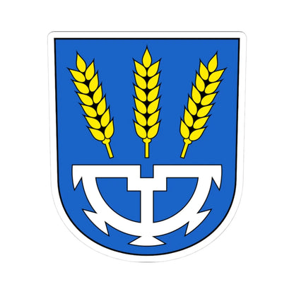 Uzwil-blazon (Switzerland) (Coat of Arms) STICKER Vinyl Kiss-Cut Decal 3 Inch White - The Sticker Space