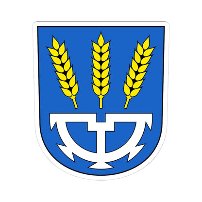 Uzwil-blazon (Switzerland) (Coat of Arms) STICKER Vinyl Kiss-Cut Decal 4 Inch White - The Sticker Space