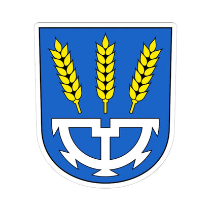 Uzwil-blazon (Switzerland) (Coat of Arms) STICKER Vinyl Kiss-Cut Decal 6 Inch White - The Sticker Space