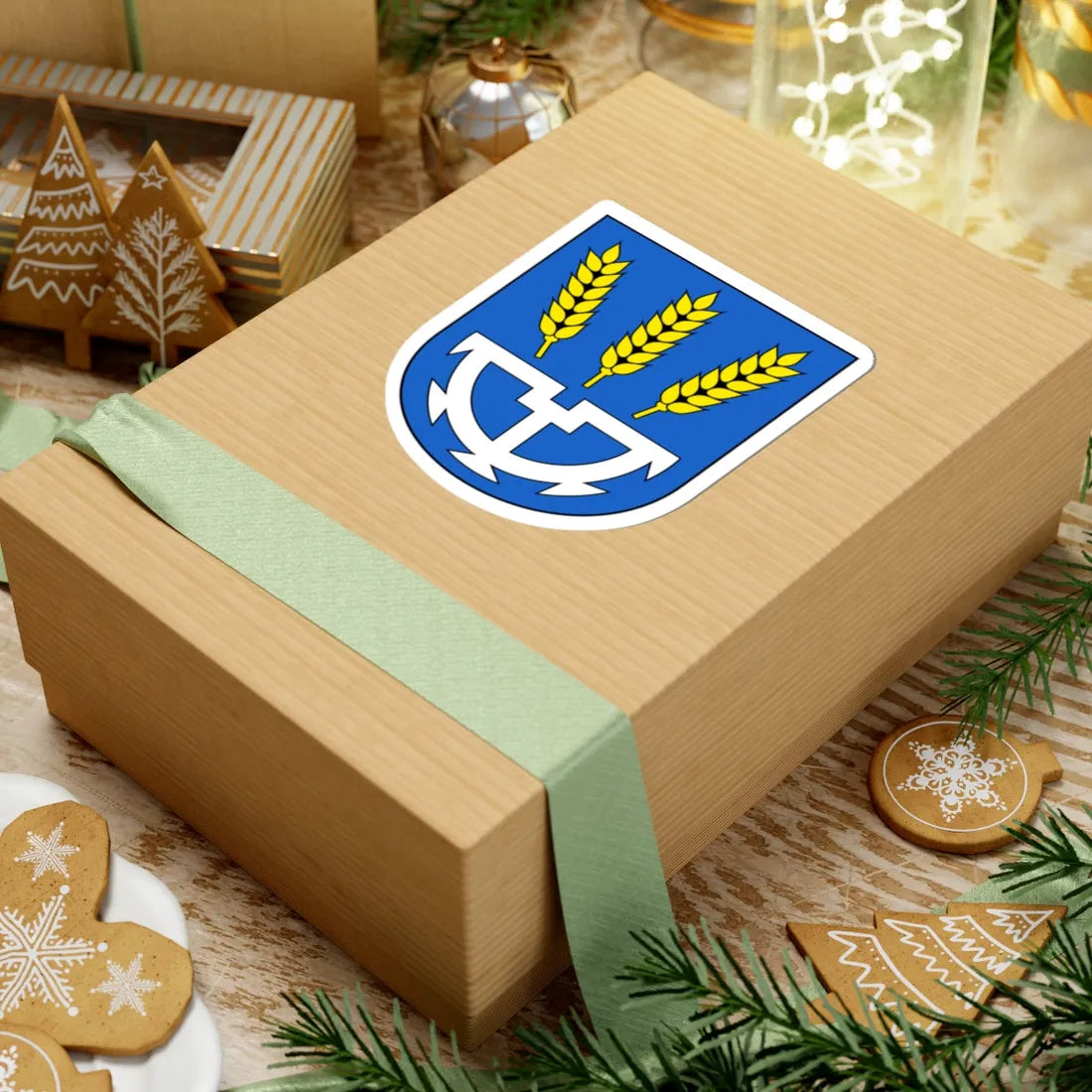 Uzwil-blazon (Switzerland) (Coat of Arms) STICKER Vinyl Kiss-Cut Decal - The Sticker Space