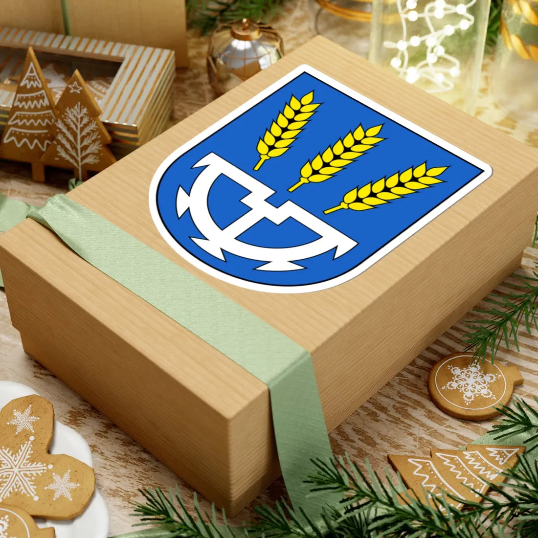 Uzwil-blazon (Switzerland) (Coat of Arms) STICKER Vinyl Kiss-Cut Decal - The Sticker Space