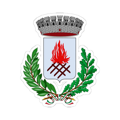 Uzzano-Stemma (Italy) (Coat of Arms) STICKER Vinyl Kiss-Cut Decal 6 Inch White - The Sticker Space