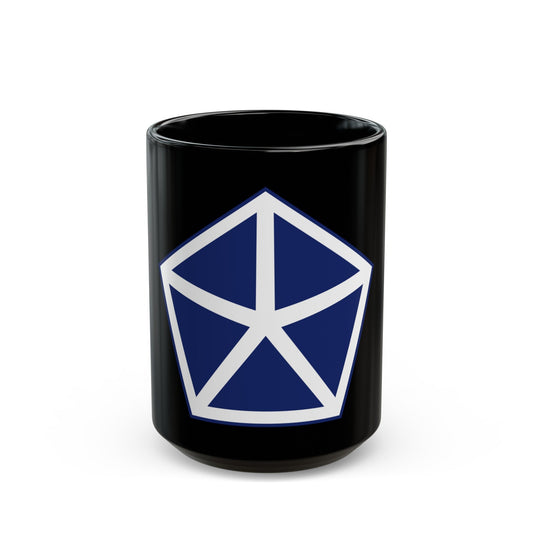 V Corps United States (U.S. Army) Black Coffee Mug-15oz-The Sticker Space