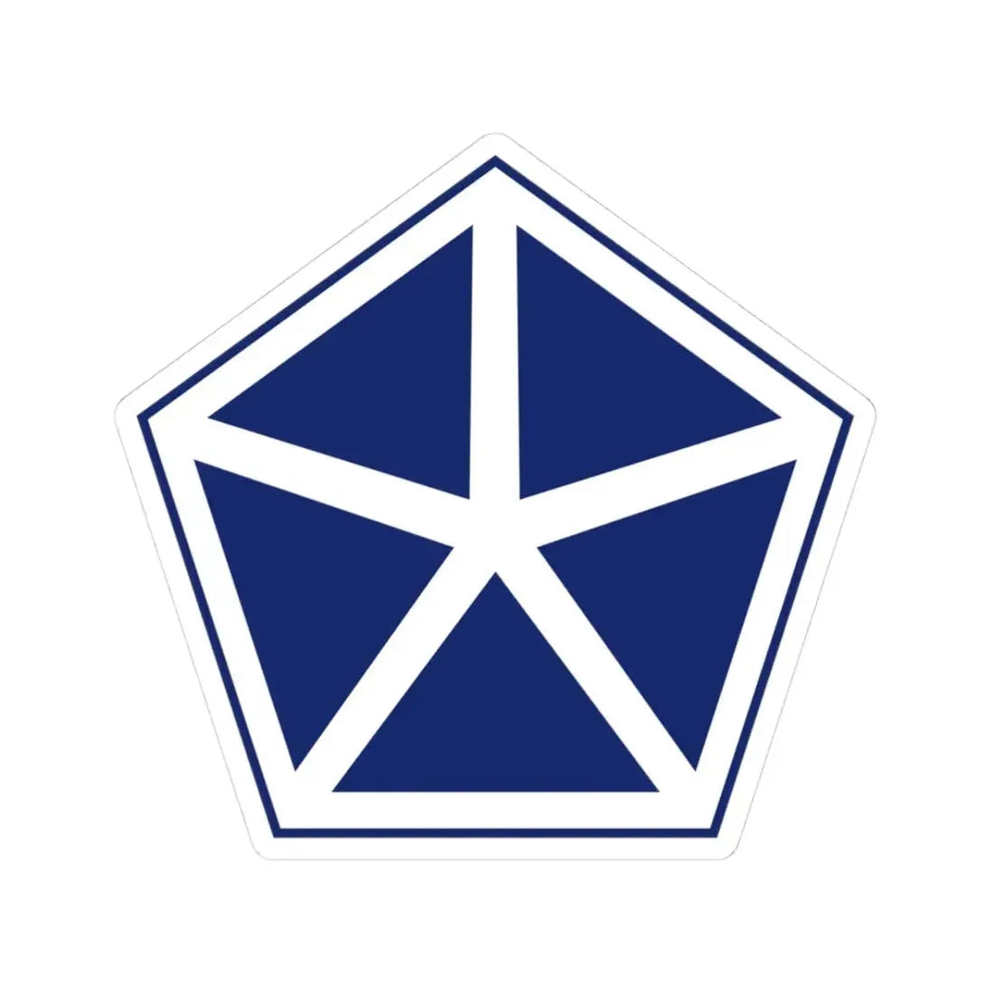 V Corps United States (U.S. Army) STICKER Vinyl Kiss-Cut Decal 3 Inch White - The Sticker Space