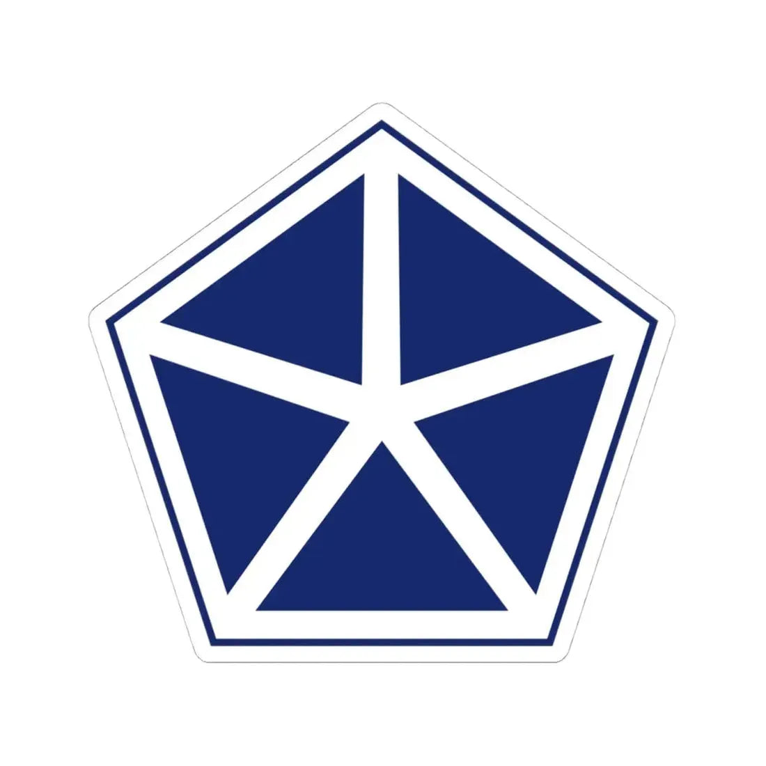 V Corps United States (U.S. Army) STICKER Vinyl Kiss-Cut Decal 4 Inch White - The Sticker Space