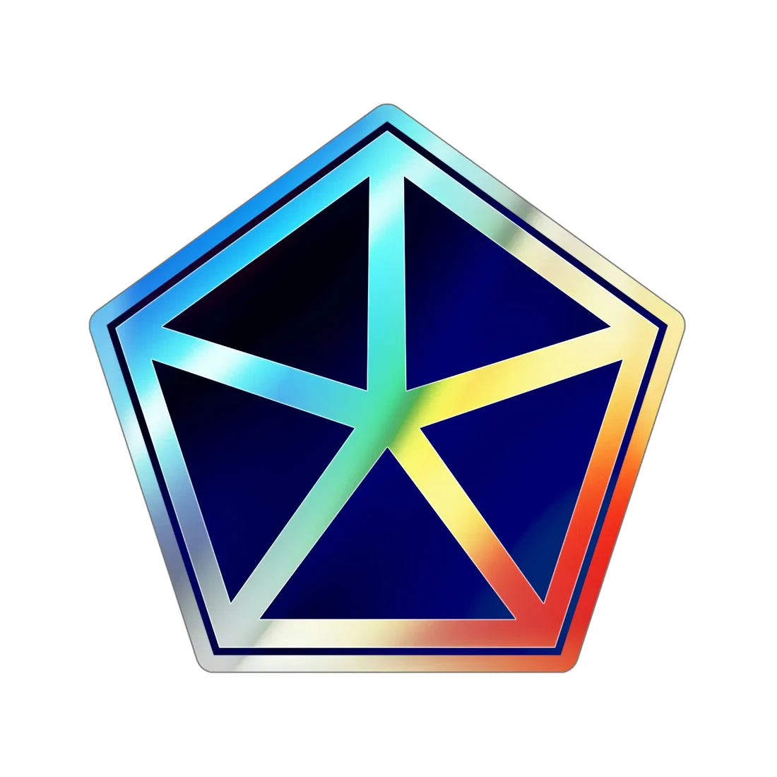 V Corps (U.S. Army) Holographic STICKER Die-Cut Vinyl Decal 6 Inch Holographic - The Sticker Space