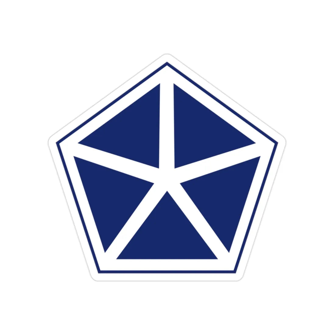 V Corps (U.S. Army) Transparent STICKER Die-Cut Vinyl Decal 2 Inch - The Sticker Space