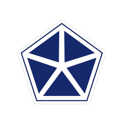 V Corps (U.S. Army) Transparent STICKER Die-Cut Vinyl Decal 2 Inch - The Sticker Space
