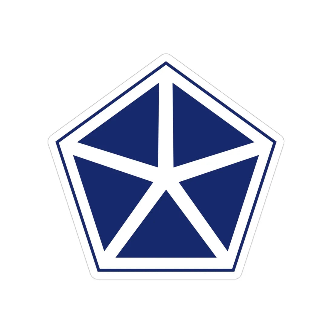 V Corps (U.S. Army) Transparent STICKER Die-Cut Vinyl Decal 3 Inch - The Sticker Space