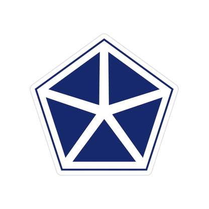 V Corps (U.S. Army) Transparent STICKER Die-Cut Vinyl Decal 3 Inch - The Sticker Space