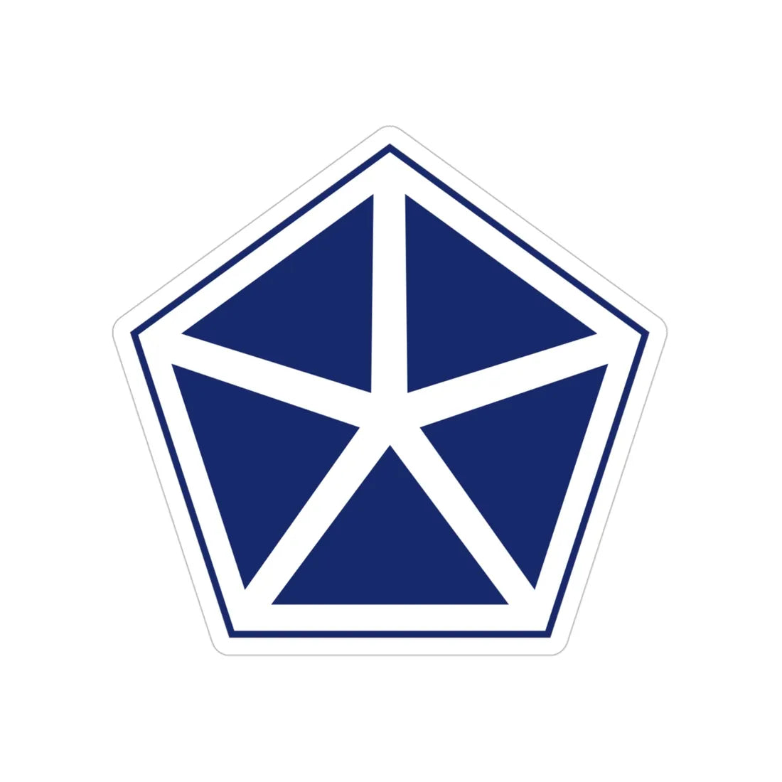 V Corps (U.S. Army) Transparent STICKER Die-Cut Vinyl Decal 4 Inch - The Sticker Space