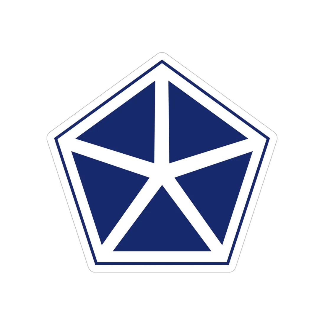 V Corps (U.S. Army) Transparent STICKER Die-Cut Vinyl Decal 5 Inch - The Sticker Space