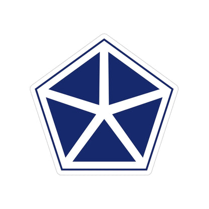V Corps (U.S. Army) Transparent STICKER Die-Cut Vinyl Decal 6 Inch - The Sticker Space