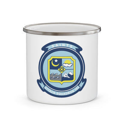 VA 163 SAINTS (U.S. Navy) Enamel Mug 12oz-12oz-The Sticker Space