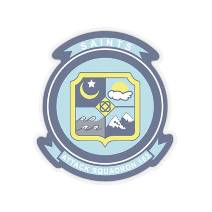 VA 163 SAINTS (U.S. Navy) STICKER Vinyl Kiss-Cut Decal 2 Inch Transparent - The Sticker Space