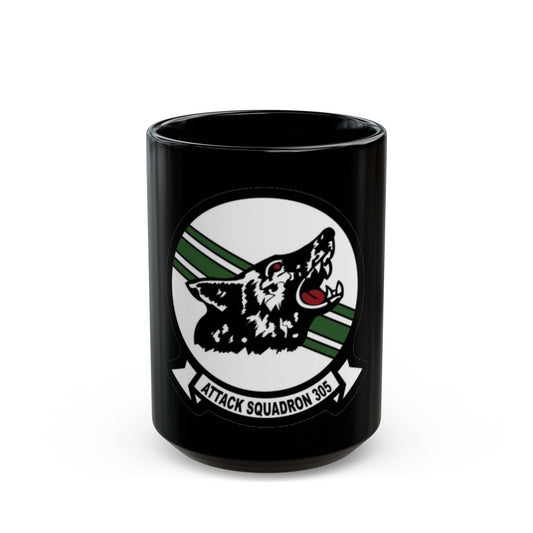 VA 305 Attack Squadron 305 (U.S. Navy) Black Coffee Mug-15oz-The Sticker Space