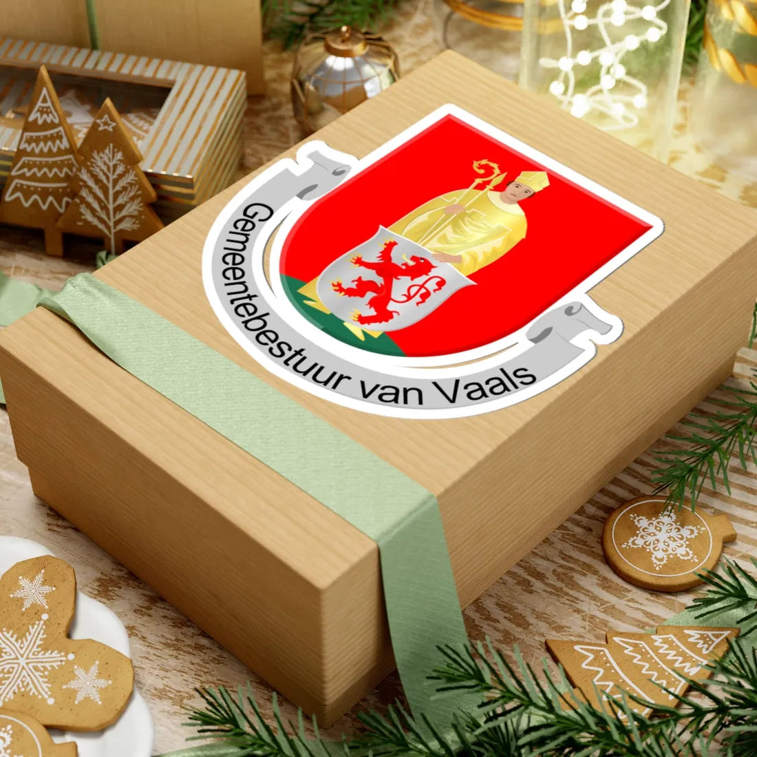 Vaals wapen (Netherlands) (Coat of Arms) STICKER Vinyl Kiss-Cut Decal - The Sticker Space