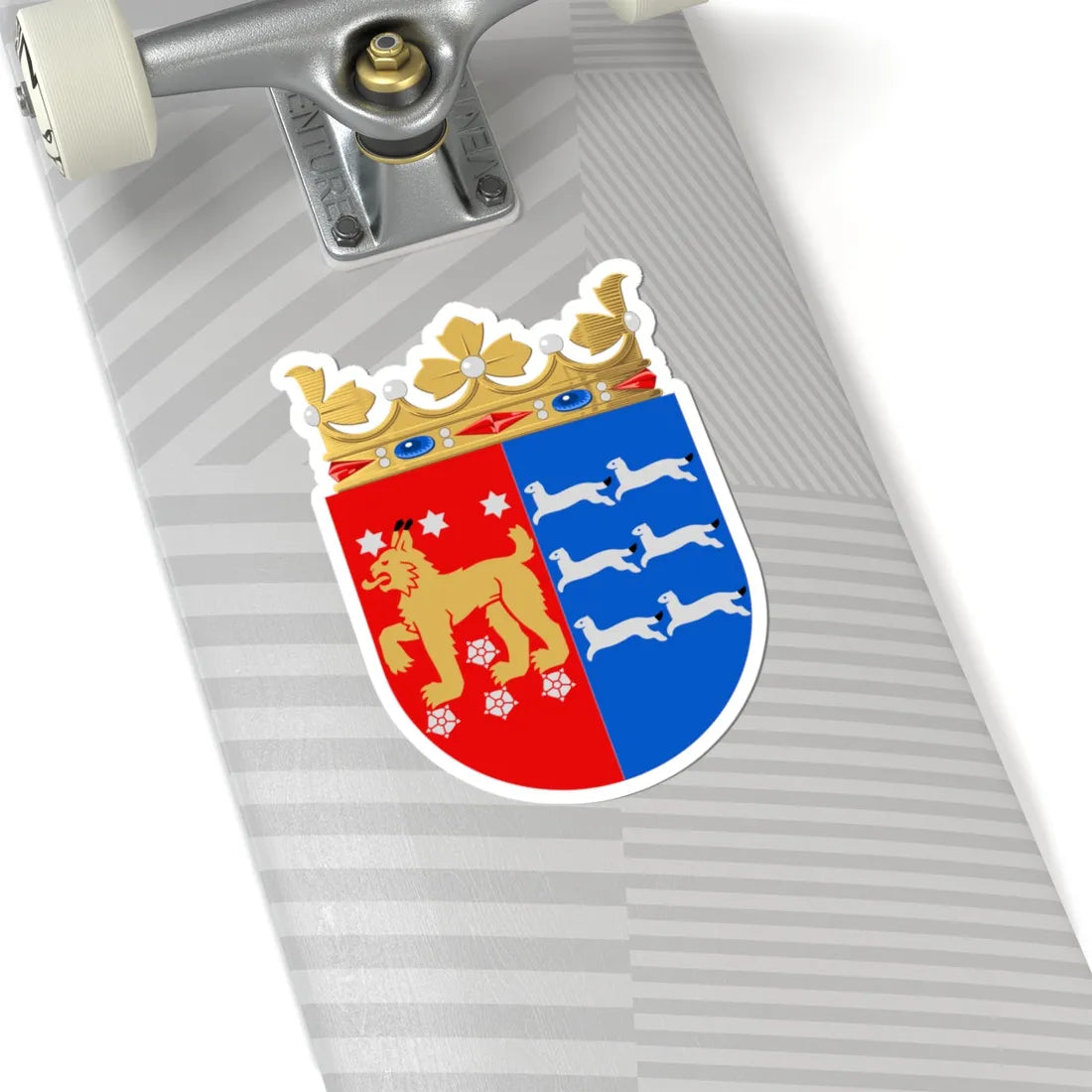 Vaasan lääni.vaakuna.old (Finland) (Coat of Arms) STICKER Vinyl Kiss-Cut Decal - The Sticker Space