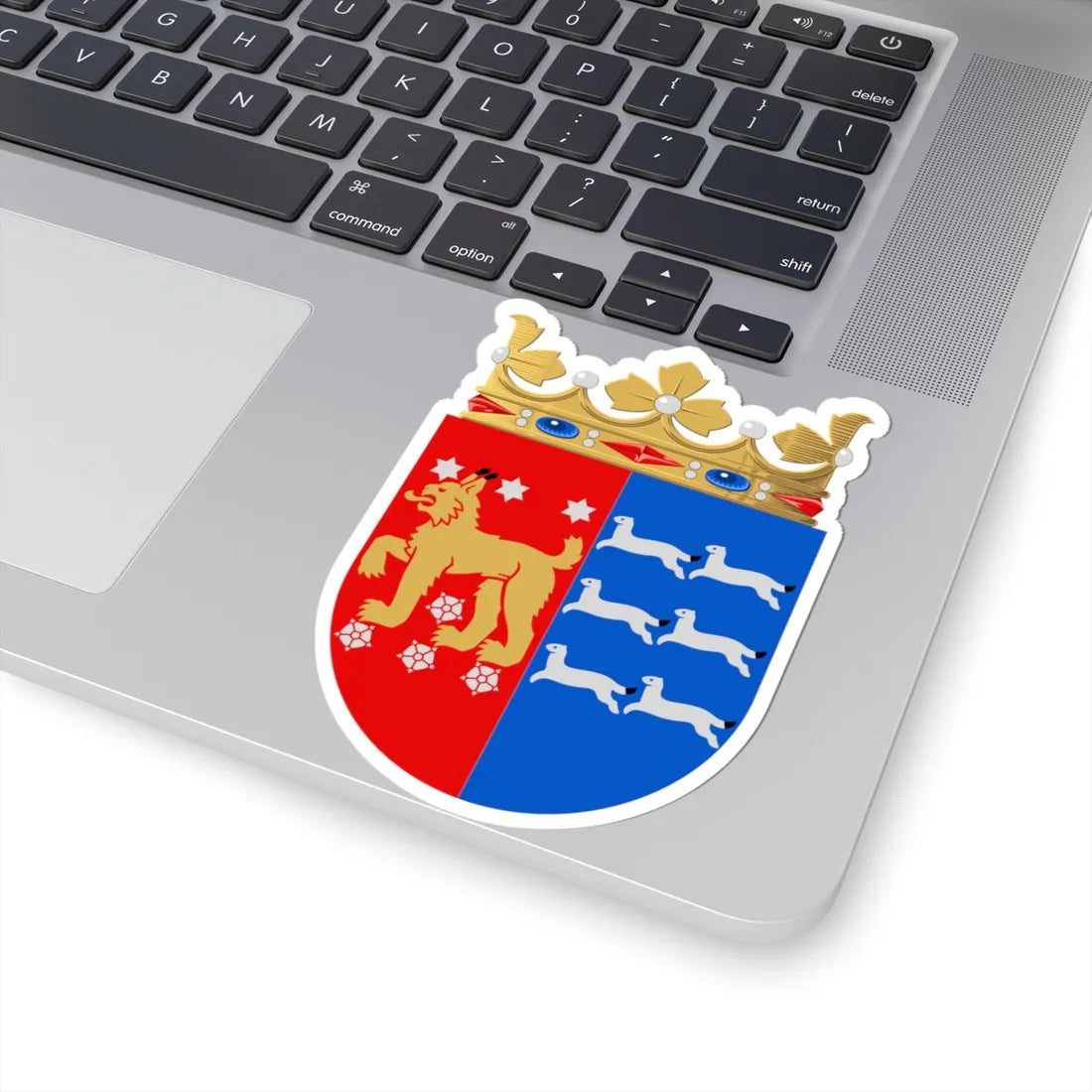 Vaasan lääni.vaakuna.old (Finland) (Coat of Arms) STICKER Vinyl Kiss-Cut Decal - The Sticker Space