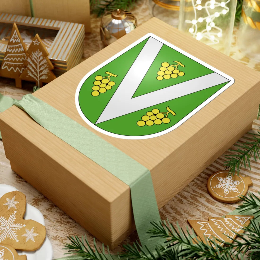 Vacallo-coat of arms (Switzerland) (Coat of Arms) STICKER Vinyl Kiss-Cut Decal - The Sticker Space