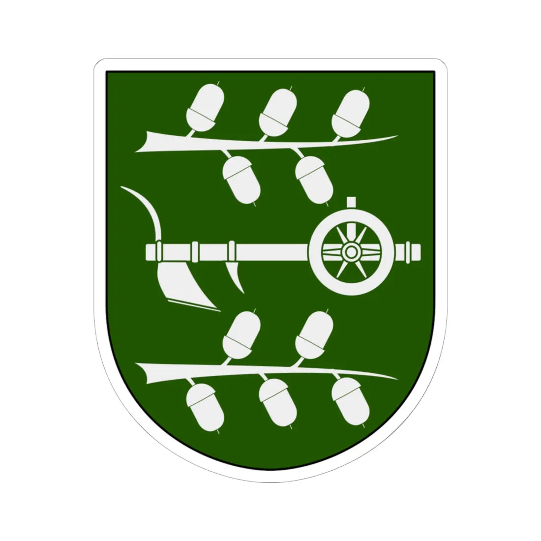 Vadsbo vapen (Sweden) (Coat of Arms) STICKER Vinyl Kiss-Cut Decal 6 Inch White - The Sticker Space