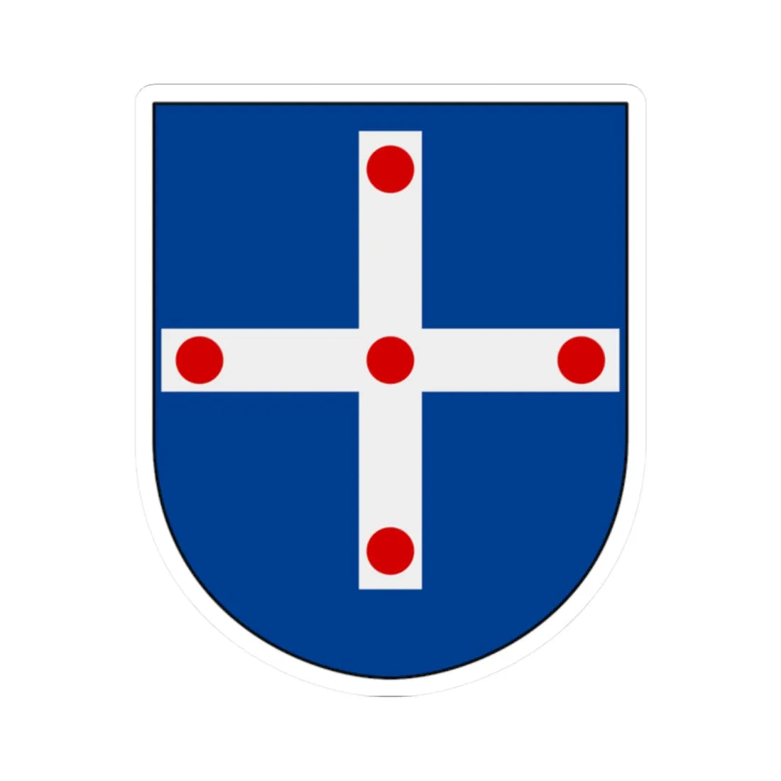 Vadstena församling vapen (Sweden) (Coat of Arms) STICKER Vinyl Kiss-Cut Decal 2 Inch White - The Sticker Space