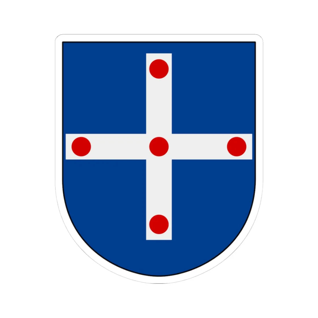 Vadstena församling vapen (Sweden) (Coat of Arms) STICKER Vinyl Kiss-Cut Decal 3 Inch White - The Sticker Space