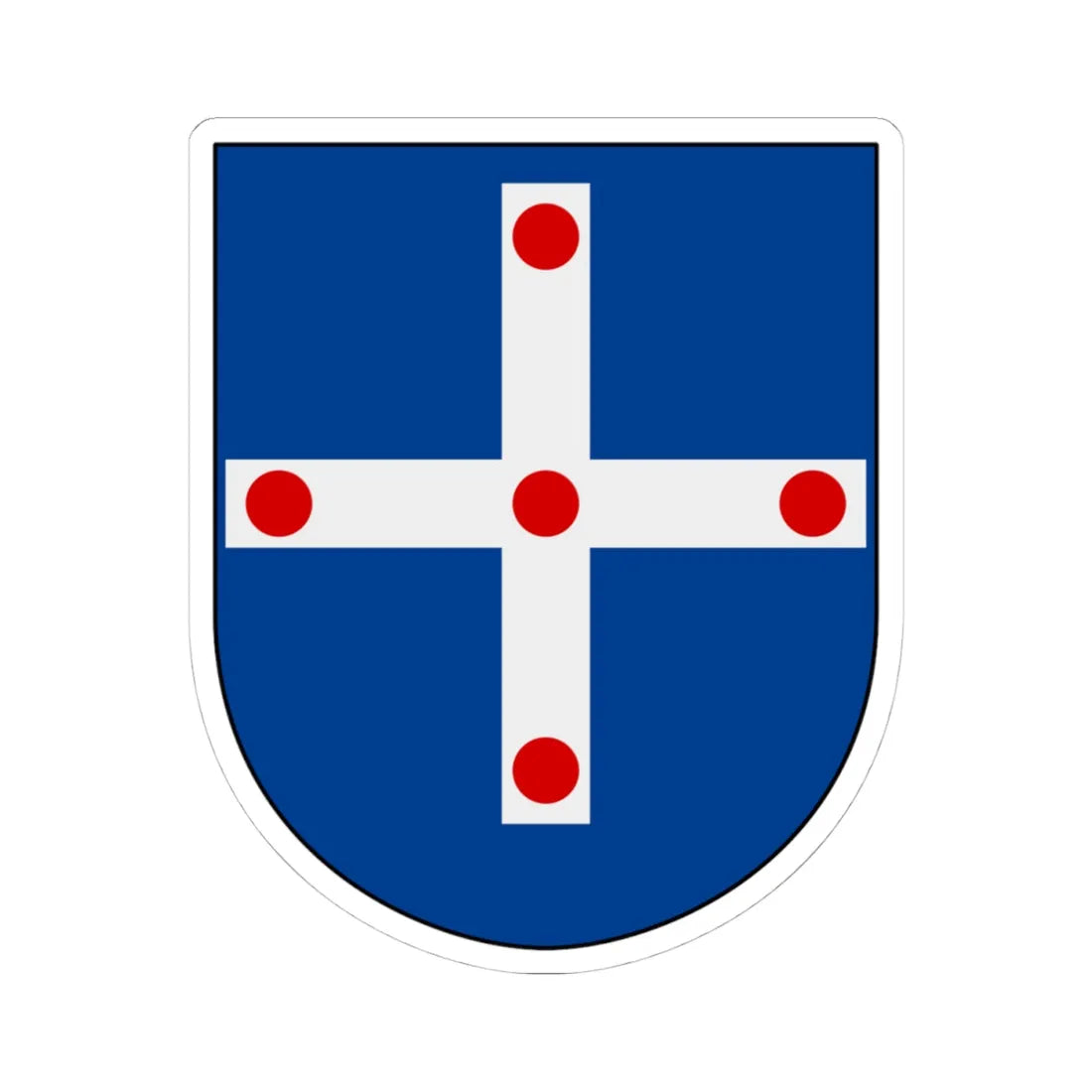 Vadstena församling vapen (Sweden) (Coat of Arms) STICKER Vinyl Kiss-Cut Decal 4 Inch White - The Sticker Space