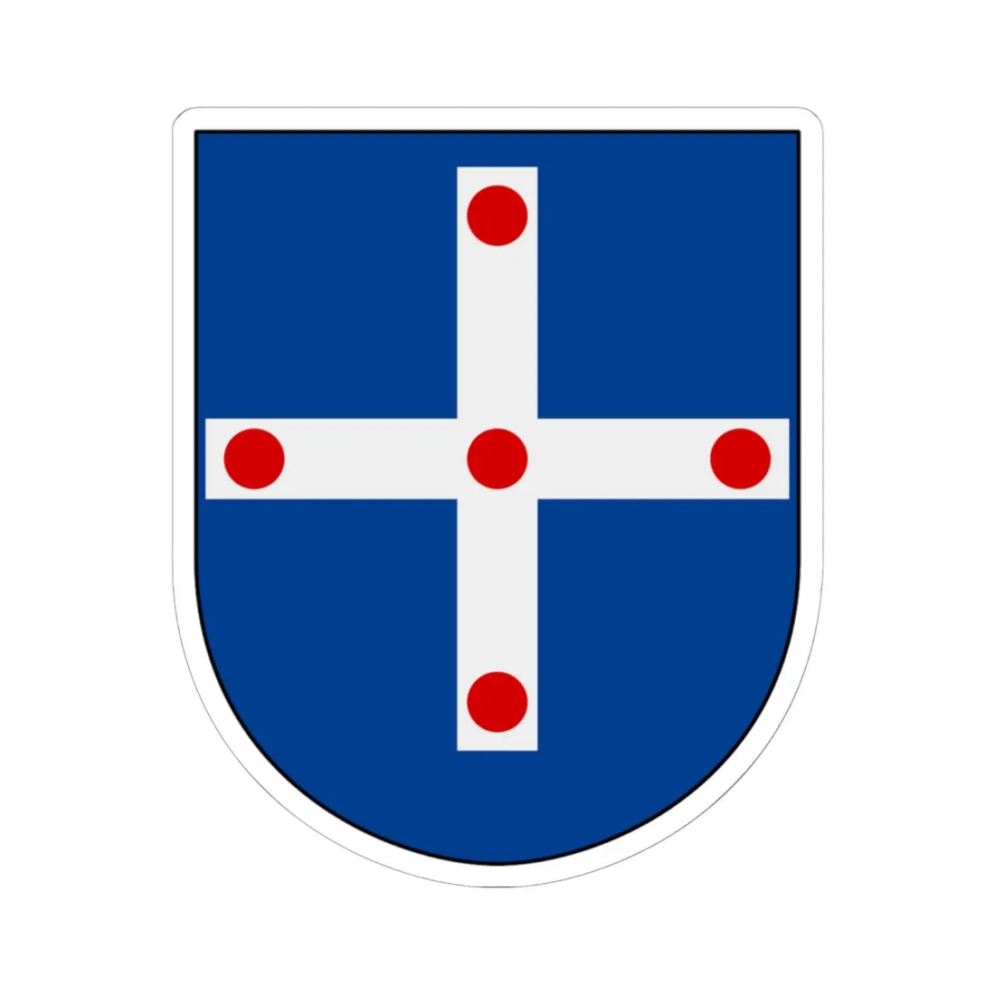 Vadstena församling vapen (Sweden) (Coat of Arms) STICKER Vinyl Kiss-Cut Decal 6 Inch White - The Sticker Space