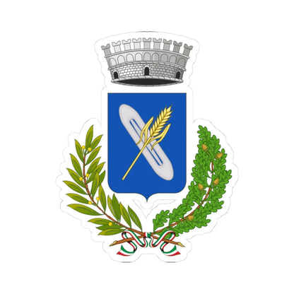 Vaiano-Stemma (Italy) (Coat of Arms) STICKER Vinyl Kiss-Cut Decal 3 Inch White - The Sticker Space