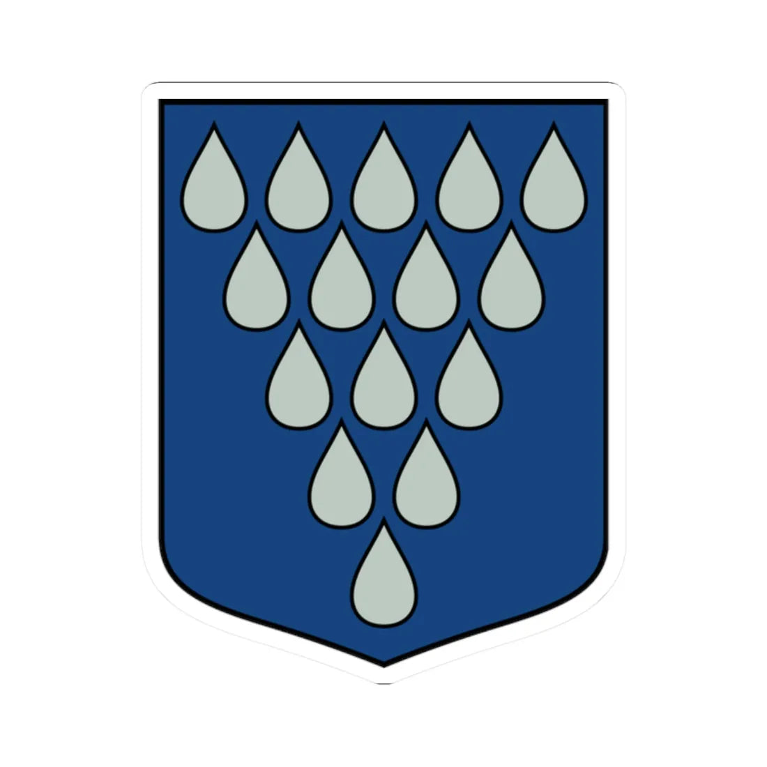 Vaives pagasts COA (Latvia) (Coat of Arms) STICKER Vinyl Kiss-Cut Decal 2 Inch White - The Sticker Space