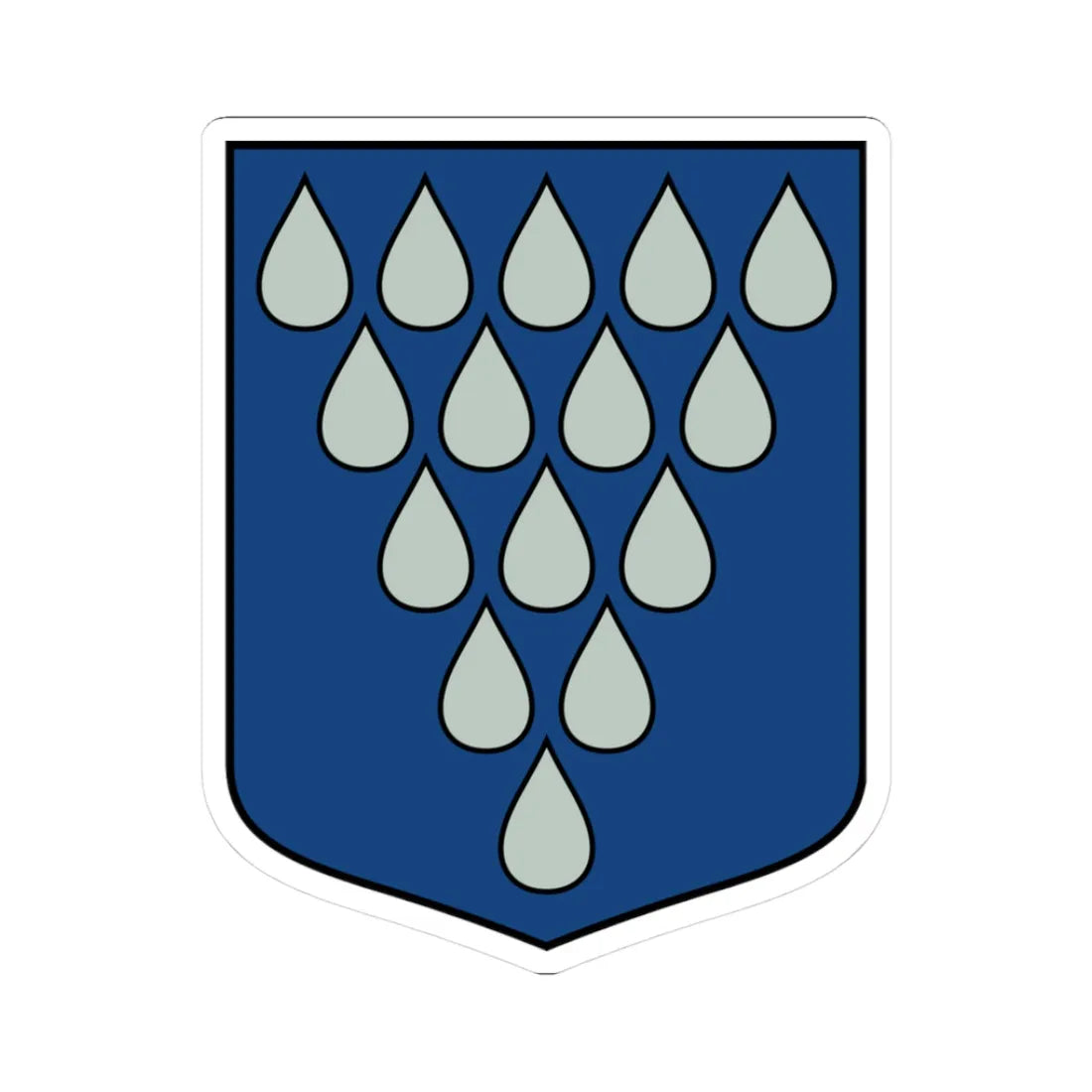 Vaives pagasts COA (Latvia) (Coat of Arms) STICKER Vinyl Kiss-Cut Decal 3 Inch White - The Sticker Space