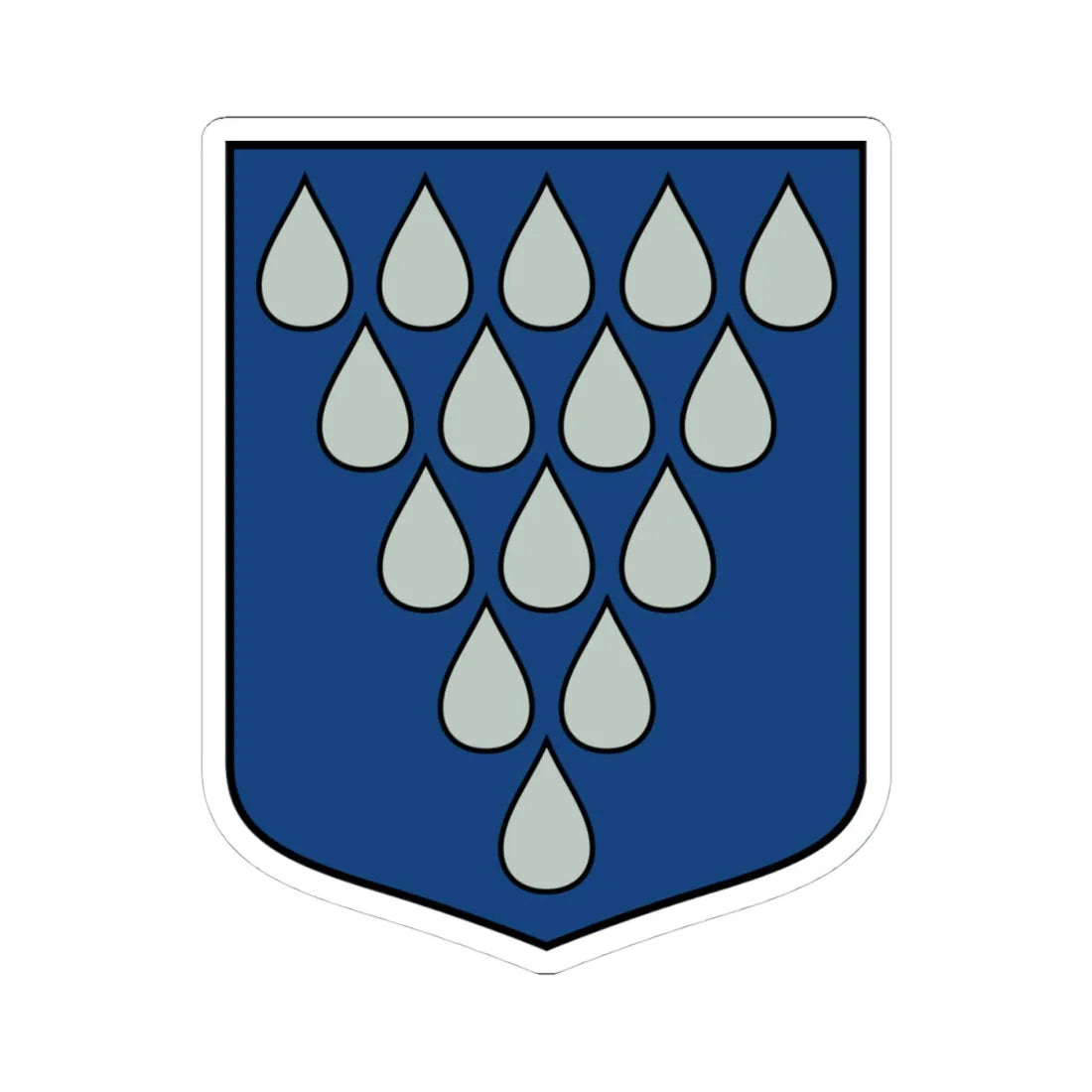 Vaives pagasts COA (Latvia) (Coat of Arms) STICKER Vinyl Kiss-Cut Decal 4 Inch White - The Sticker Space