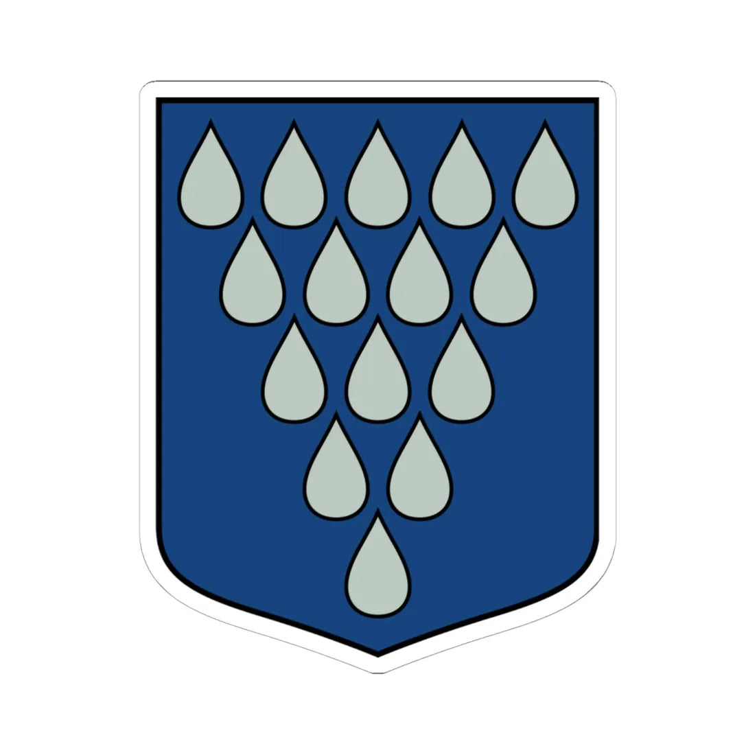 Vaives pagasts COA (Latvia) (Coat of Arms) STICKER Vinyl Kiss-Cut Decal 6 Inch White - The Sticker Space