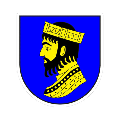 Val Müstair Kreis wappen (Switzerland) (Coat of Arms) STICKER Vinyl Kiss-Cut Decal 3 Inch White - The Sticker Space