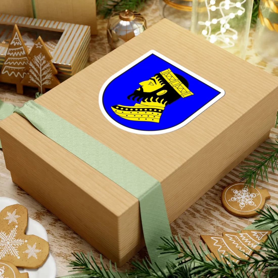 Val Müstair Kreis wappen (Switzerland) (Coat of Arms) STICKER Vinyl Kiss-Cut Decal - The Sticker Space