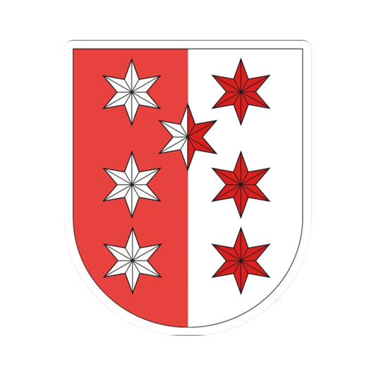Valais coa old (Switzerland) (Coat of Arms) STICKER Vinyl Kiss-Cut Decal 2 Inch White - The Sticker Space